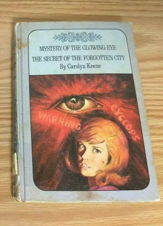 Vintage Nancy Drew Book Hardcover Twin Thriller Book Club Editions