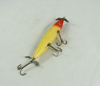 Old Vintage Shakespeare Jim Dandy Injured Minnow Lure - Glass Eyes