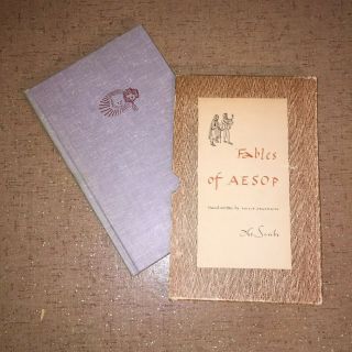 Vintage Book Fables Of Aesop By Grushkin,  1946 Rare Book Aesop 