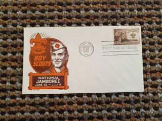 Vintage1950 Boy Scouts First Day Of Issue Stamp On National Jamboree Envelope