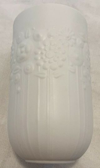 Vintage Rosenthal Studio Line Vase White Bisque Porcelain Singed Germany 7 "