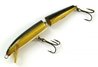 Rapala J - 11 Floating Jointed Balsa Wood Minnow Fishing Lure,  Black and Gold 2