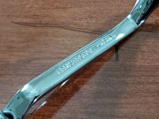 RARE VINTAGE ARMSTRONG USA 1/4 X 9/32 MIDGET OFFSET BOX END WRENCH 27 - 019 6pt 3