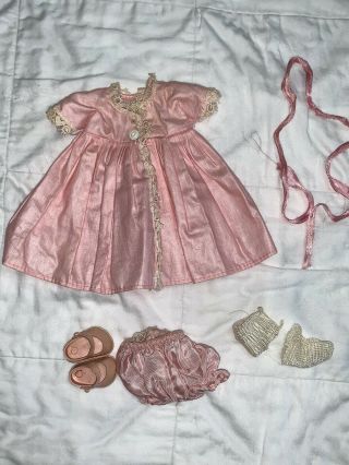 Vintage Vogue Dolls Inc.  Pink Dress Tagged For Doll