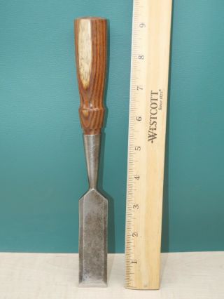 Old Woodworking Tools Vintage Fulton 1 " Bevel Edge Socket Chisel