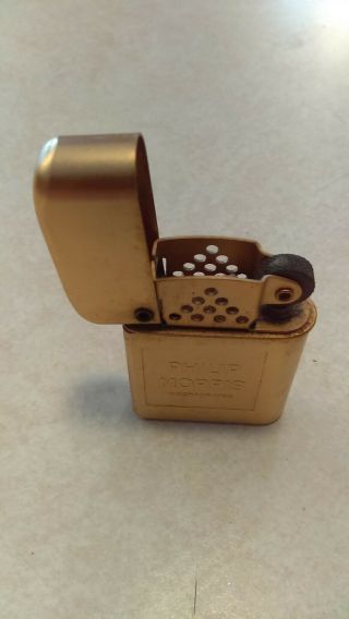 Vintage 1960 ' s Philip Morris Advertising Lighter Bowers 1st One I have Seen 3