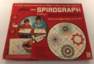 1967 Kenner Spirograph Toy Set 401 Complete Wheels Vintage Drawing Set E5
