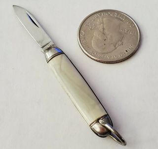 1.  5 " - - Vintage Tiny Mini Miniature Celluloid Pocket Knife - Fob (serial Numbered)