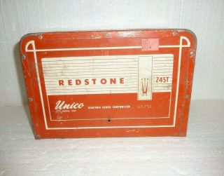 Vintage Unico Redstone 245t Electric Fence Controller Metal Cover Box