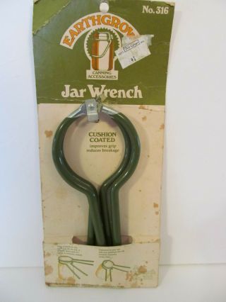 Vintage Green Jar Openers Set Of 2 Wrench Soft Grip Handles 1960s Canning Tool