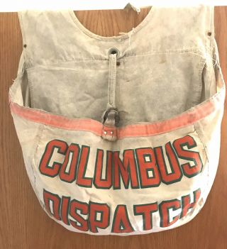 Columbus Dispatch (ohio) Vintage Newspaper Boy Delivery Bag