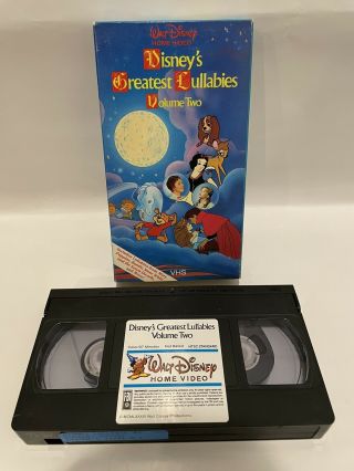 Vintage Walt Disney’s Greatest Lullabies Volume Two 2 Vhs Disney 1986 Rare Htf
