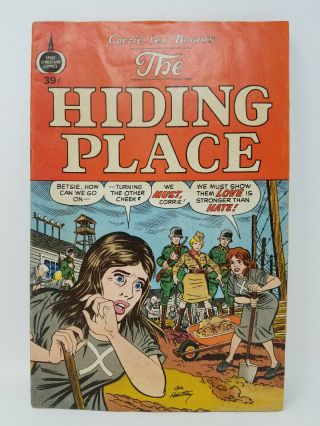 Vintage 1973 Corrie Ten Boom’s The Hiding Place Spire Christian Comic Book
