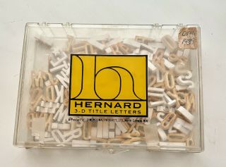 Vtg Professional Hernard 3 - D Title Letters Ceramic Characters Numbers 1 " Usa