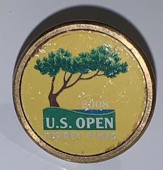 Vintage Us Open 2007 Torrey Pines Metal Golf Ball Marker[e]