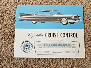 Vintage Cadillac Cruise Control Sales Fold - Out Brochure