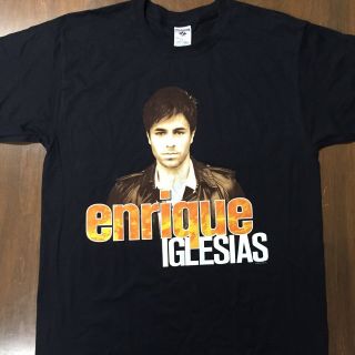 Enrique Iglesias Vintage 2008 Concert Tour Shirt Size L Double Sided Rap Tee
