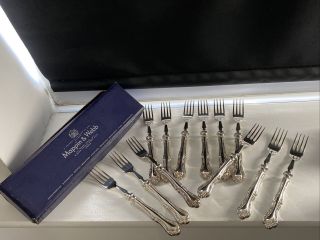Vintage Mappin & Webb Silver Plated “russell” Forks X 12