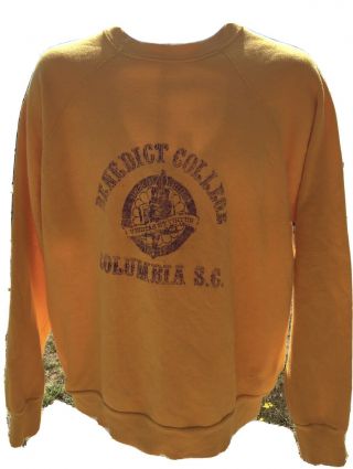 Vintage Benedict College Columbia S.  C.  Sweatshirt South Carolina Sz Xl