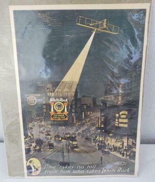 = Vintage White Rock Paper Advertisement Times Square August 1912 The Theatre