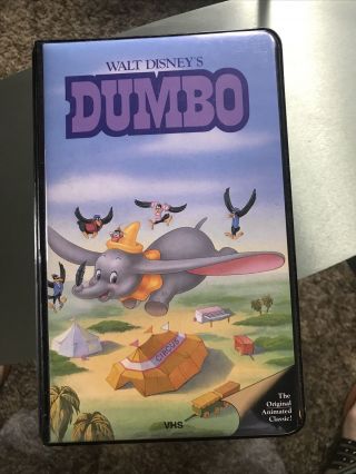 Vtg Vhs Disney Dumbo Black Diamond 1985 Clamshell