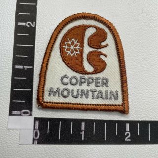 Vtg Copper Mountain Snow Ski Resort Colorado Patch 03r