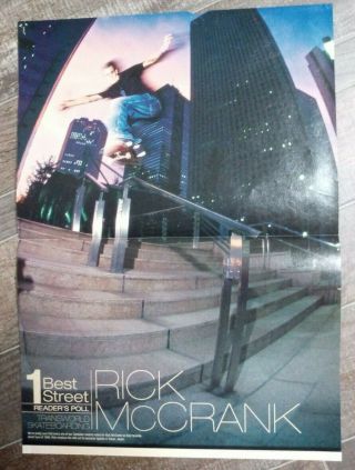 Rick Mccrank Brian Anderson Vintage Skateboard Poster Shorty 