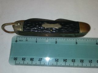 Vintage Camillus Usa Made 3 - 3/4  Kamp - King " Style Camp/scout Knife