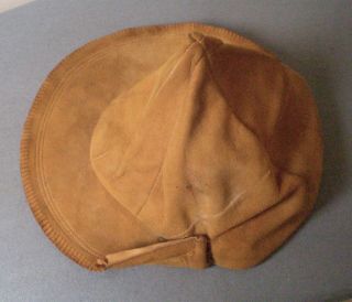Vintage Gold Leather Fashion Gogo Hat Or Child’s Hat 1960 