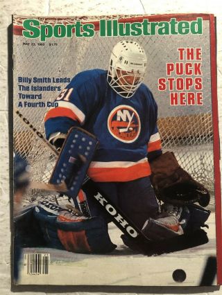 1983 Sports Illustrated York Islanders 4th Stanley Cup Billy Smith No Label