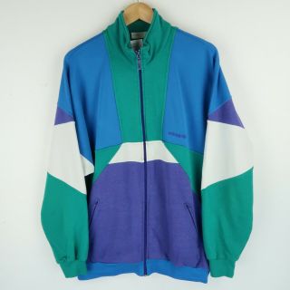 Adidas Vintage 90s Mens Colourblock Track Suit Top Jacket Sz Xl (e6843)