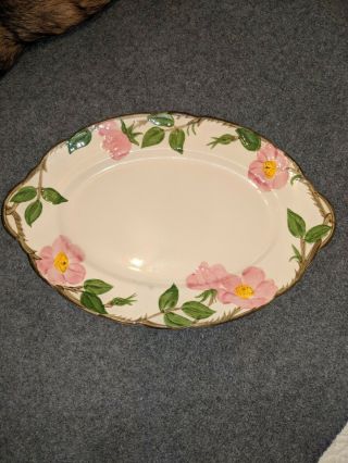 Vtg Franciscan Desert Rose 12 1/2 " X 9 " Platter,  Plate,  Dish