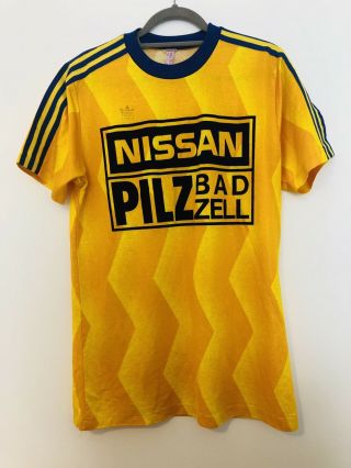 Vintage 1970’s Grasshoppers Zurich Adidas Football Shirt Matchworn Size M/l