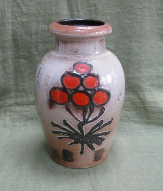 Vintage Mid Century 60s Retro West Germany Scheurich Keramik Vase Large
