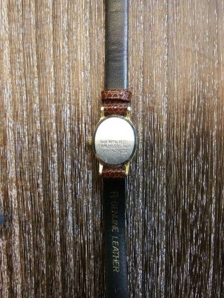 Vintage Lorus V811 - 5070 Mickey Mouse Quartz Watch 17mm Brown Leather 3