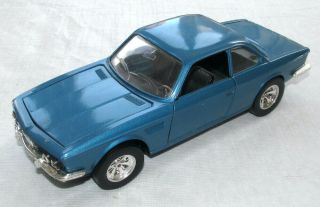 Vintage 1/24 Bburago Bmw 3.  0 Cs Coupe In Metallic Blue 3.  0cs Csi