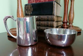 Vintage Mappin & Webb Silver Plate Milk Jug & Sugar Bowl Sheffield England