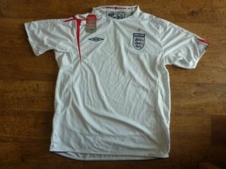 Vintage England 2005 Umbro Football Shirt Size Xl