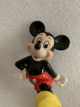 Vtg.  Disney Mickey Mouse Wall Hanging Ceramic Figurine 1980 Black Collectible 2
