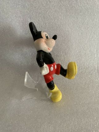 Vtg.  Disney Mickey Mouse Wall Hanging Ceramic Figurine 1980 Black Collectible 3