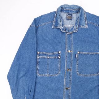 Vintage KARL KANI - JEAN Classic Blue 00s Long Sleeve Denim Shirt Mens XL 2