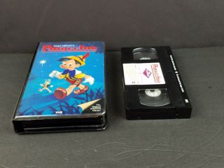 Vintage Walt Disney Home Video Pinocchio The Classics Black Diamond VHS 1940 2