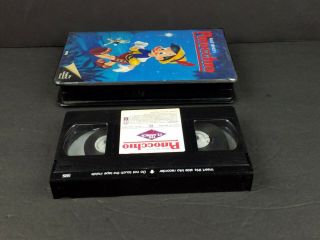 Vintage Walt Disney Home Video Pinocchio The Classics Black Diamond VHS 1940 3