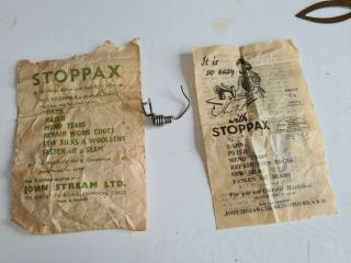 Vintage Singer Stoppax Darning Embroidery Foot With Instructions