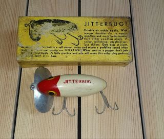 Vintage Fishing Lures Heddon Crazy Crawler Arbogast Jitterbug Great Shape