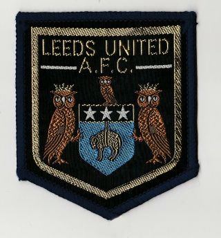 Vintage 1970s Football Sew On Patch Leeds United Cloth Badge