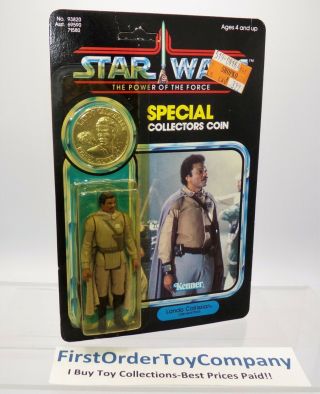 Vintage Star Wars Potf Last 17 General Lando Calrissian Figure Moc Unpunched