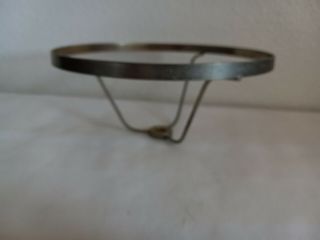 1 Vintage Brass 7 " Fitter Under Socket Shade Holder Ring About1/2 " Center Hole