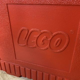 Vintage 1985 Red LEGO Carry Case Storage Case VTG 80s 2