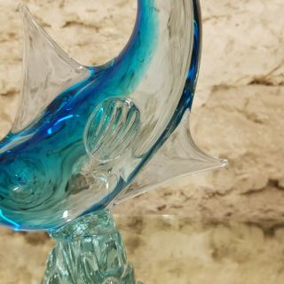 Vintage Art Glass Fish Retro Hand Blown Studio Murano Style Glass Lamp Work 3